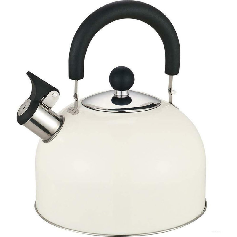 Belfry Kitchen Brittanie 2.64172L Stainless Steel Whistling Stovetop Tea Kettle