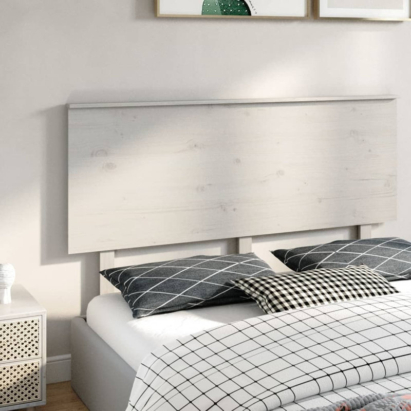 Jamah Solid Wood Headboard, 94 x 82.5 cm, White