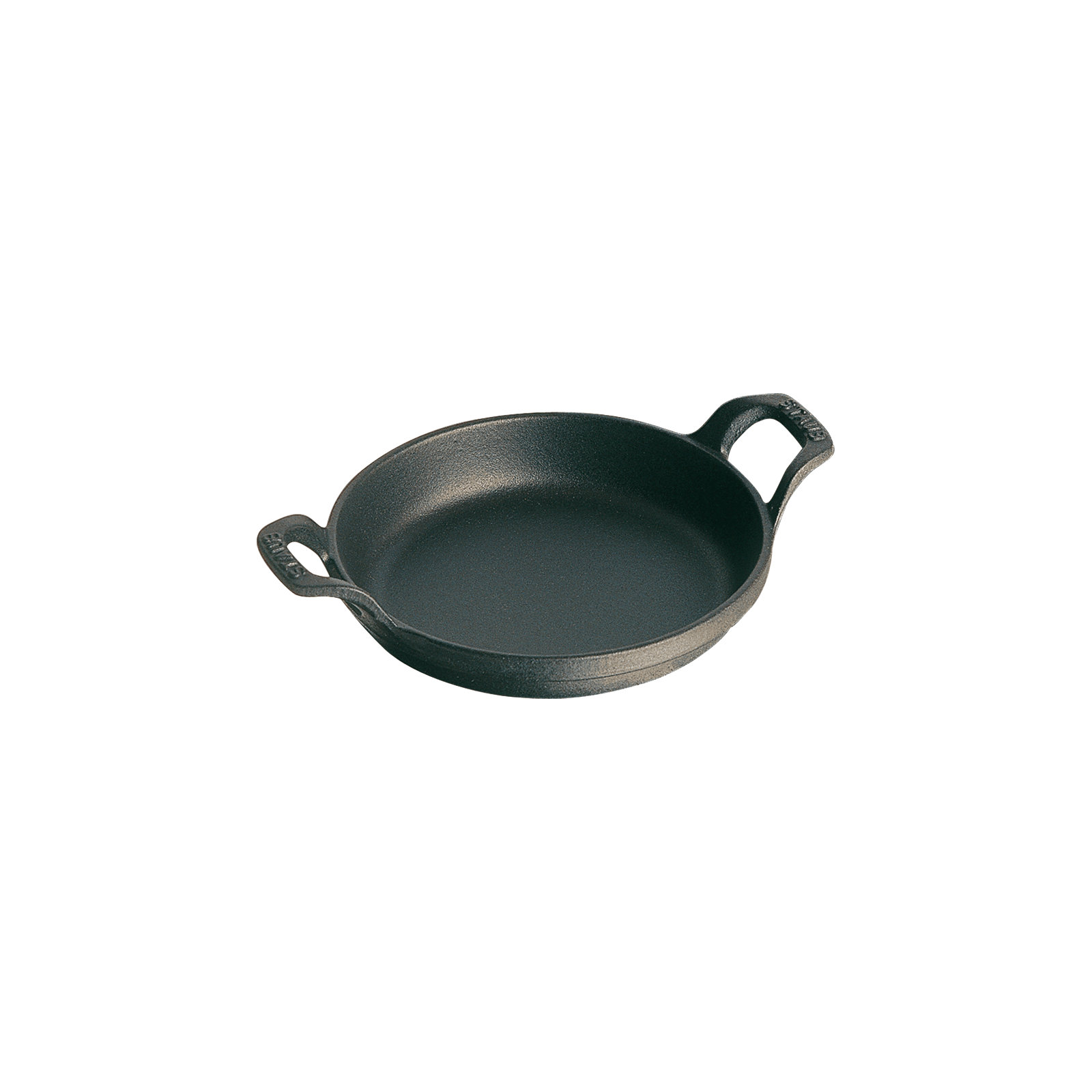 Staub Cast Iron Round Gratin Baking Dish, Black Matte, 6""