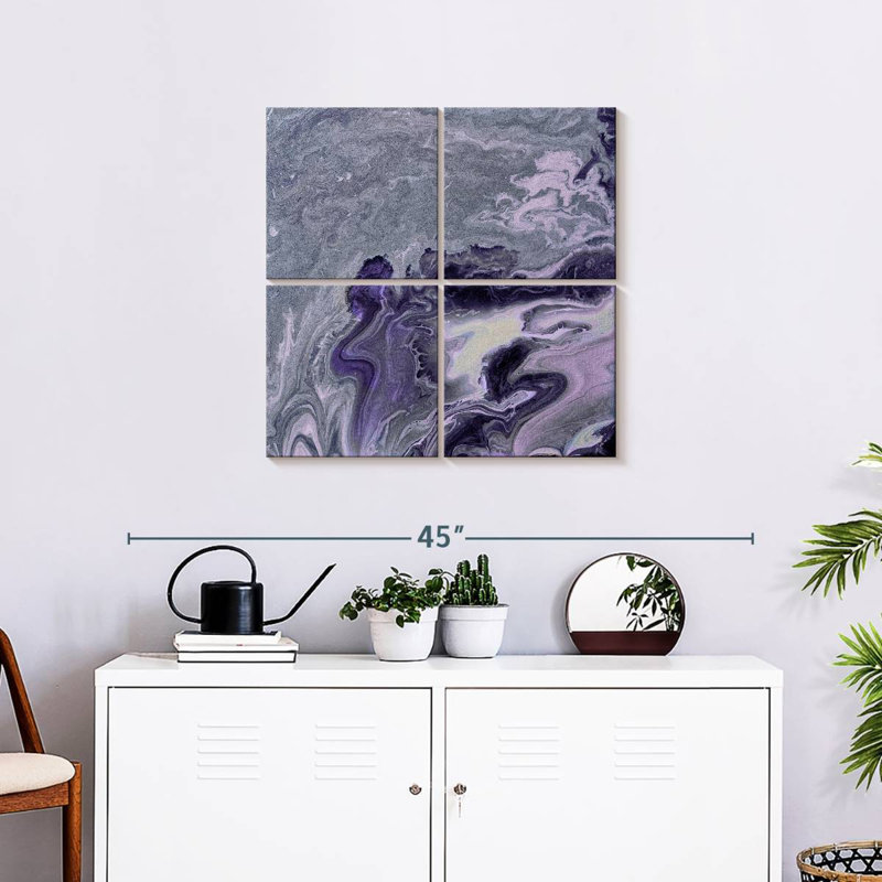 Avery Violet Agate, 26" H x 26" W