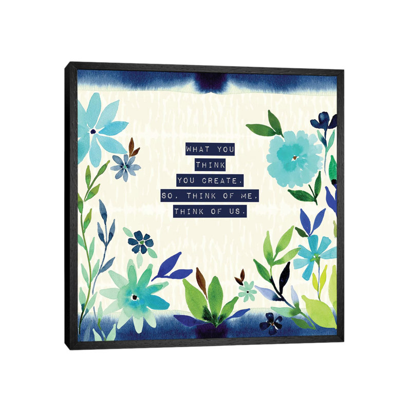 Think Of Us by Stephanie Ryan - Painting on Canvas, 66.04cm H x 66.04cm W x 3.81cm D, Black Floater Framed