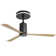 52 Inch Flush Mount Ceiling Fan with LED Light and Remote Control