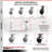 4-Piece Polyolefin Caster Set