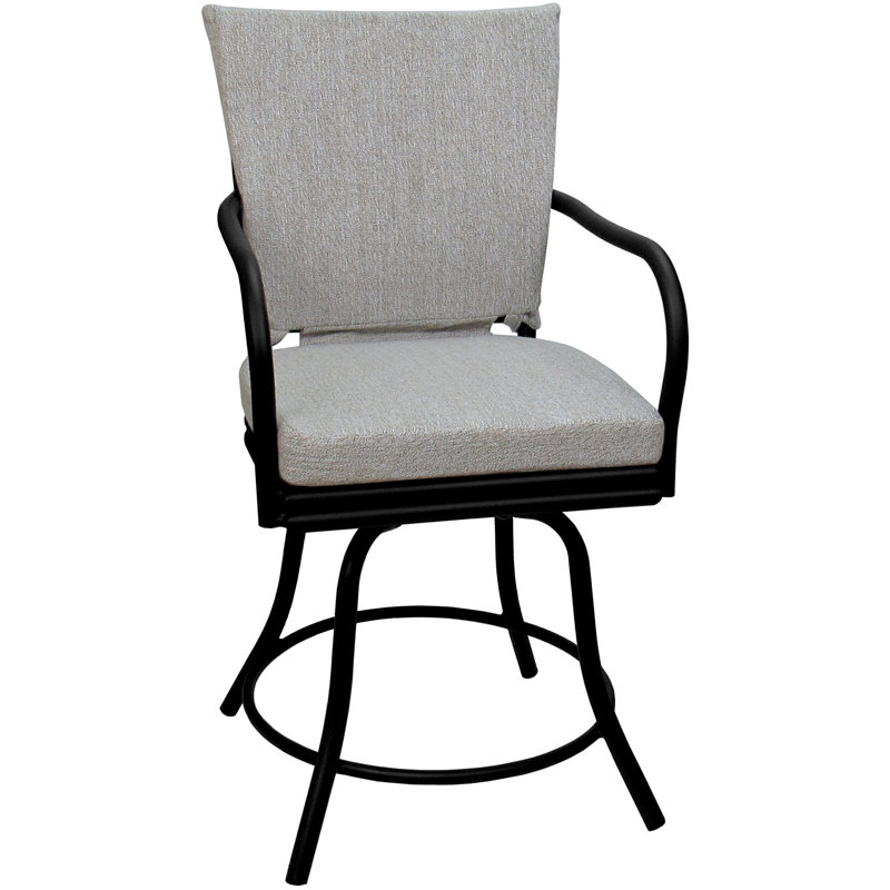 Chaise d'extérieur Ralphie, Blanc, Noir