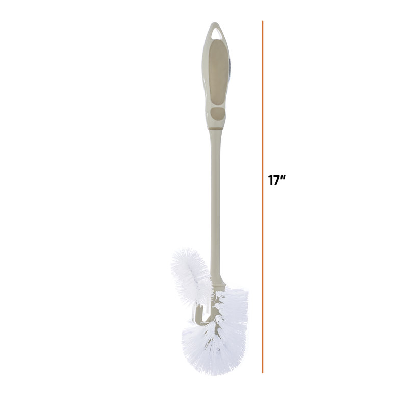 Brosse de toilette murale 17in. h