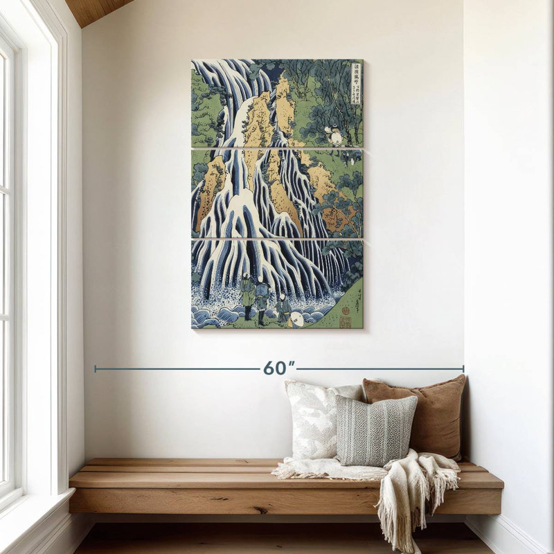 Cascade Alvord Kirifuri près de Kurokami, H 45 po x l 28 po