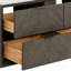 Meuble-lavabo flottant 48 po avec plateau en marbre gris-59177735