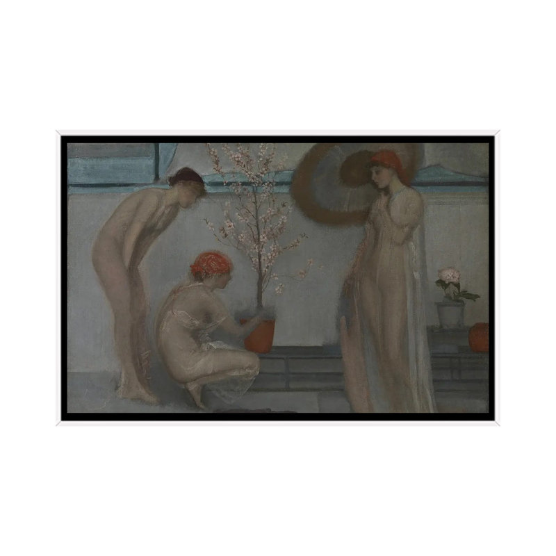Print, 101.6 cm H x 152.4 cm W x 4.445 cm D, White