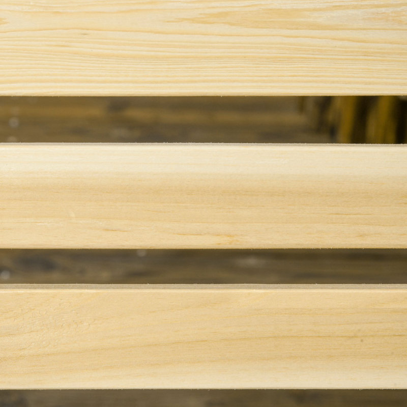 Balancelle avec support Leium, Bois naturel