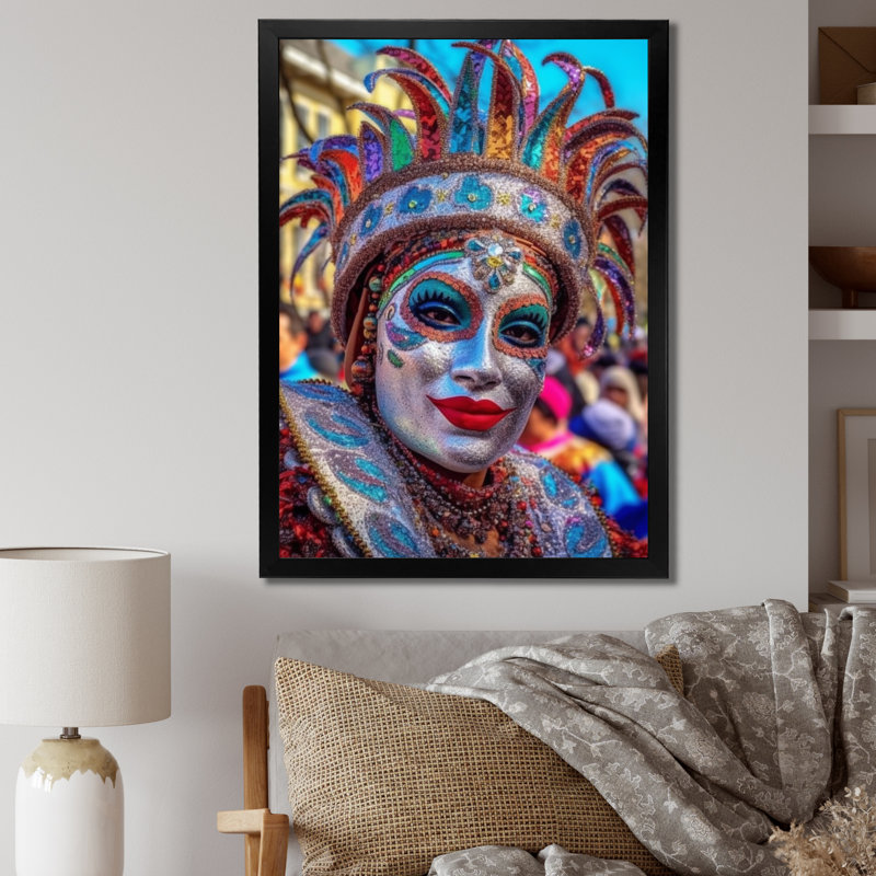 New Orleans Mardi Gras Celebrations IV, Cadre photo noir, H 32 po x l 16 po x P 1 po