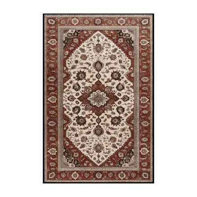 Tapis brun lavable à la machine