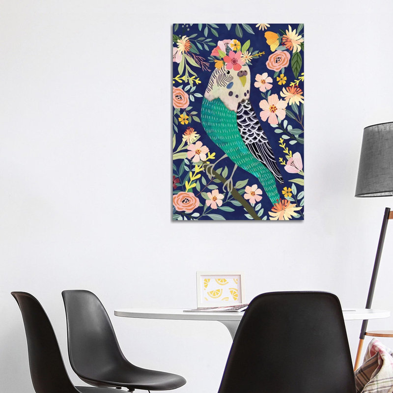 Parakeet 1 Piece Wrapped Canvas Wall Art, 101.6cm H x 66.04cm W