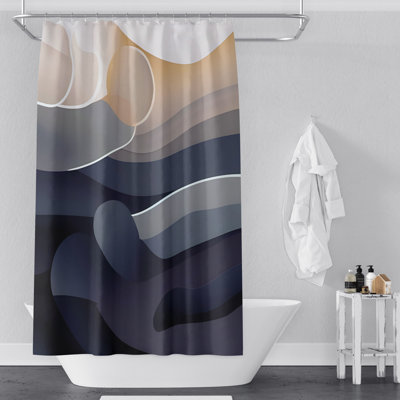 Claramae Abstract Shower Curtain