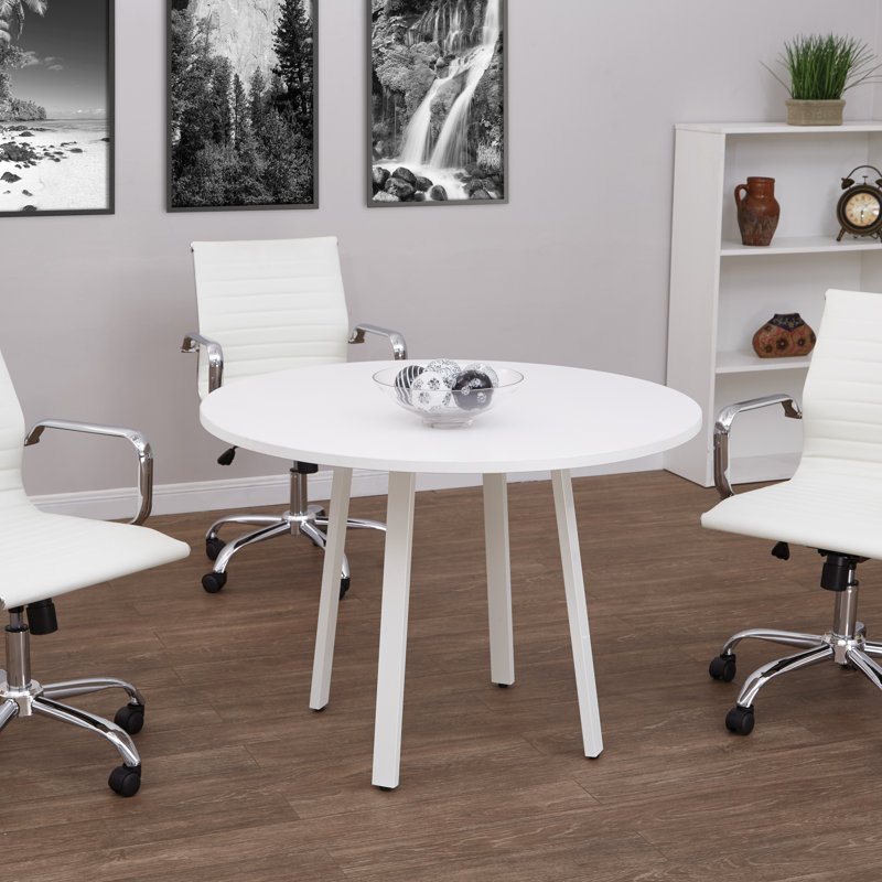 Table circulaire Hubler, Blanc
