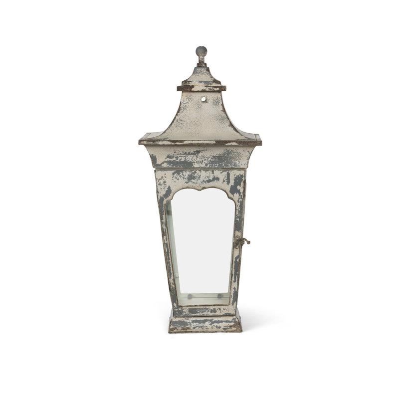 Windsor Lantern, Large, 26.8" H x 9.8" W x 9.8" D, Antique White