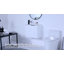 Meuble-lavabo simple mural 22 po avec plateau en céramique Tepui-104240179