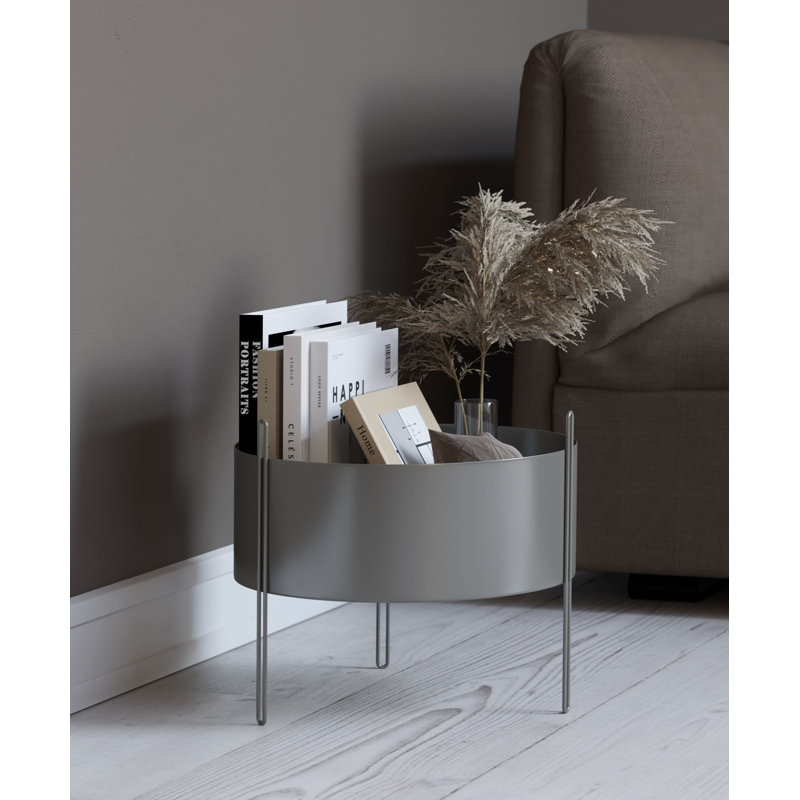 Pidestall Planter (Small), 21.70'' H x 15.70'' W x 15.70'' D, Taupe