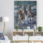 «Three Horses Courir en bord de mer», peinture-29489984-35111560