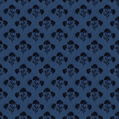 " Suri Floral Dark Blue " by Schatzi Brown