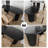 Black Oval Solid Wood Dining Table-108073091