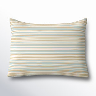 Zoa Striped Sunbrella® Indoor/Outdoor Reversible Throw Pillow