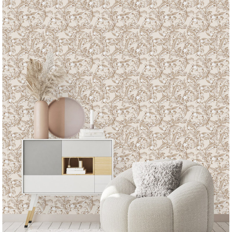 Peel & Stick Floral Wall Mural, 2.08' W x 10.42' L