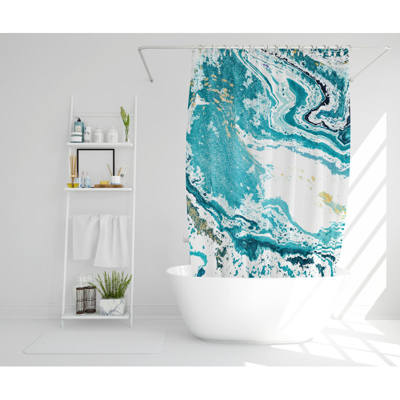 Louvenia Polyester Shower Curtain, 168cm H x 168cm W