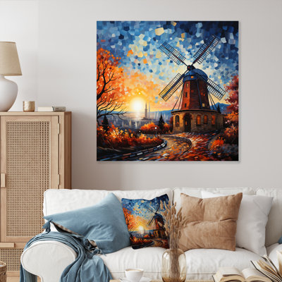 «Mill Mill Windmill Dreamscape», art mural en métal campagne