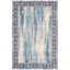 Tapis bleu marine abstrait moderne en polyester lavable Harbor-717612744