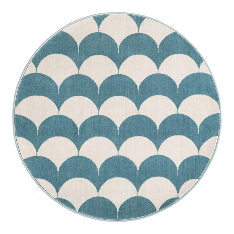 Unique Loom Arches Whimsy Kids Rug, Round 4'1"