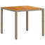 Aislynne Square Solid Wood Outdoor Dining Table - 90 cm W 90 cm D