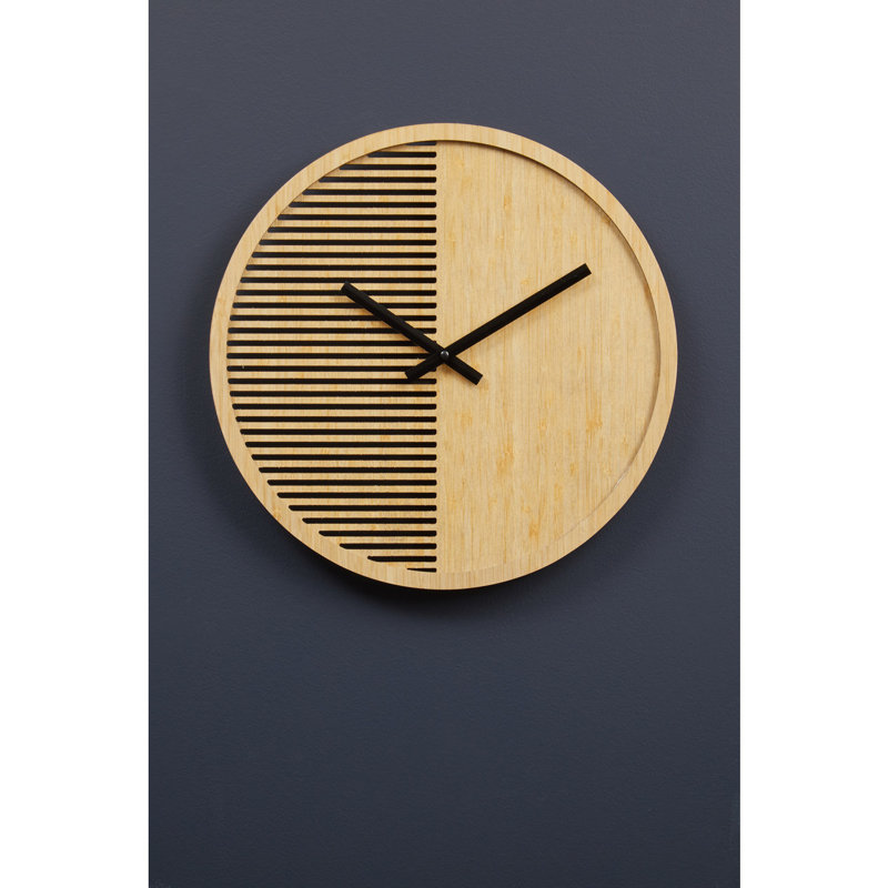 Whittman Wood Wall Clock, 40 H x 40 W x 5 D cm