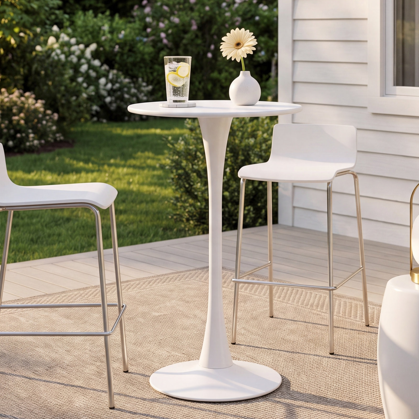 23.62'' Steel Outdoor Table