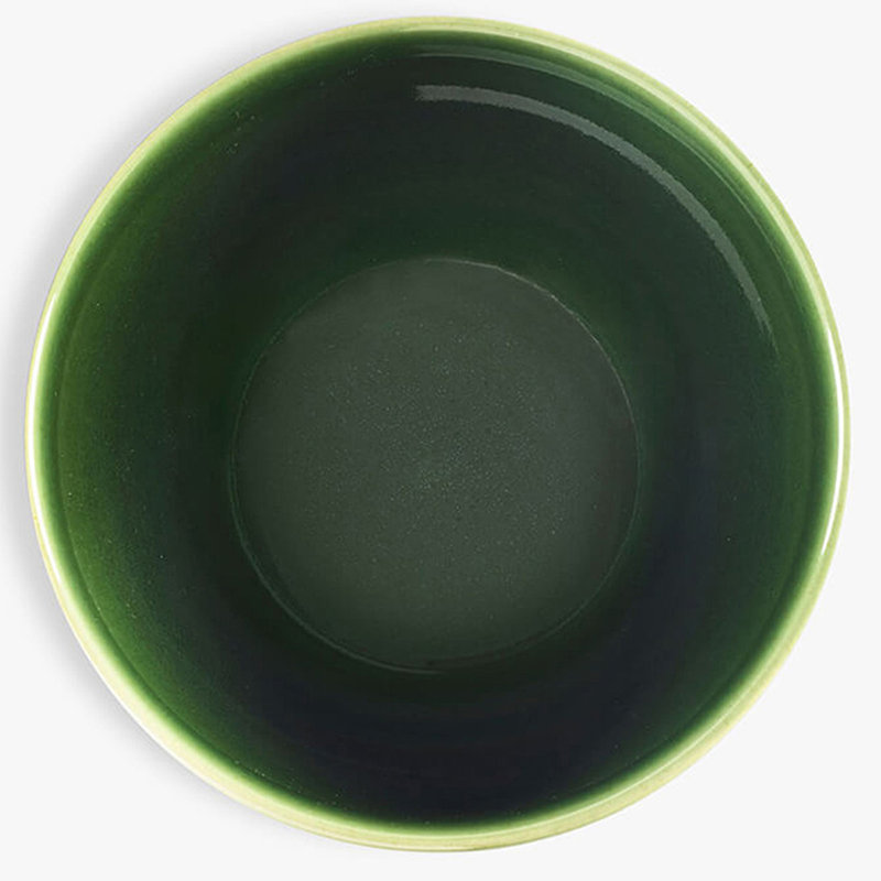 MM Living Set Of 4 Stoneware Bobble Cereal Bowl 15.5cm, Green