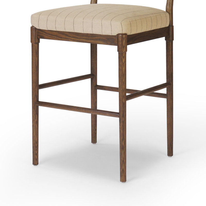 Esther Stool-Lavon Flint, Bar Stool (31.18" Seat Height), Drifted Oak, Lavon Flint