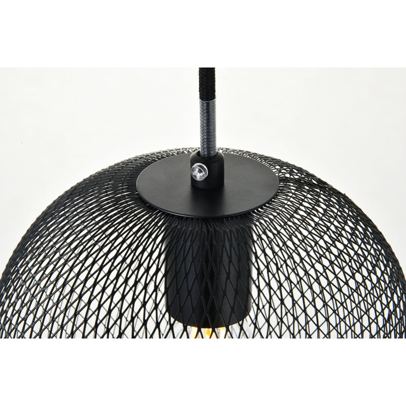 Paxton 1-Light Dimmable Globe Pendant, 6.5" H x 7.5" W x 7.5" D