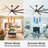 84" Lowe Profile Ceiling Fan with Light