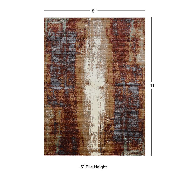 Tapis beige Crittenden, Rectangle 8 pi x 11 pi
