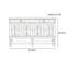 Table de buffet multifonctionnelle en verre