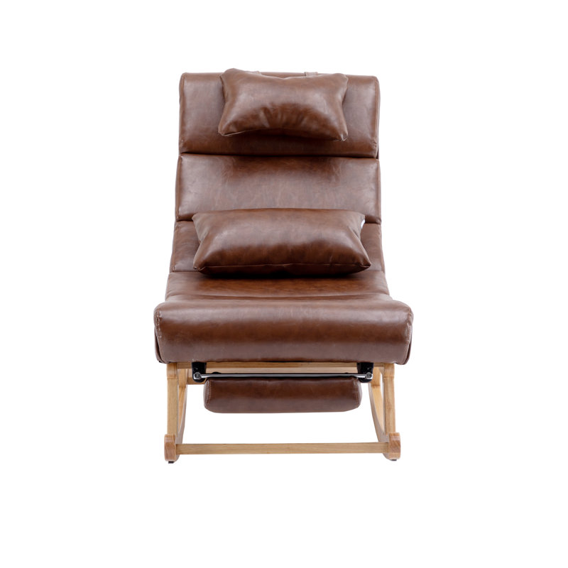Chaise berçante Lubinson, Polyuréthane brun