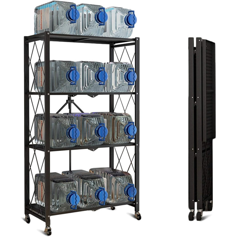 71.1cm W Metal Shelving Unit with Wheels