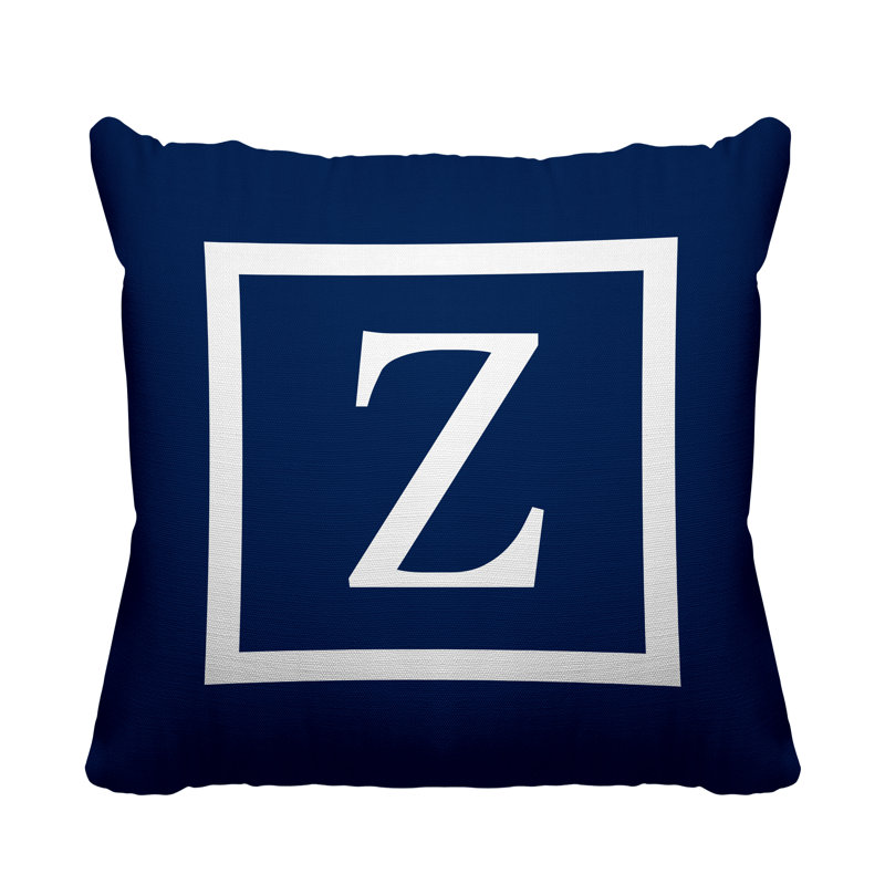 Coussin Colter, L 17 po x H 17 po, H 17 po x l 17 po, Bleu marine