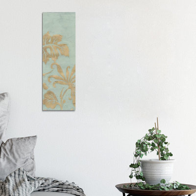 Graceful Garden Triptych I by June Erica Vess - Wrapped Canvas Panoramic Print