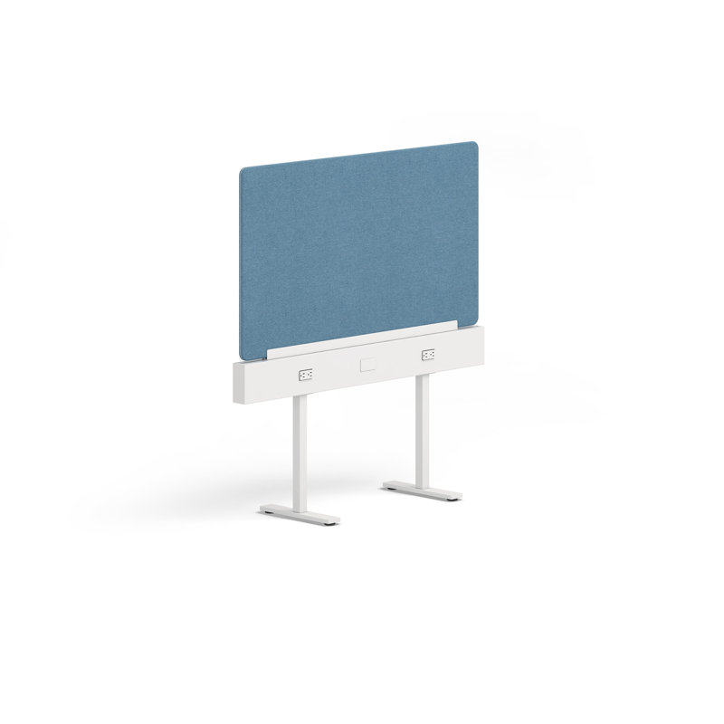 Panneau d'intimité pour rail électrique Boom, Gris foncé, 50"