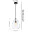 Luminaire suspendu en verre transparent 1 lumière Glowlite-1849290494