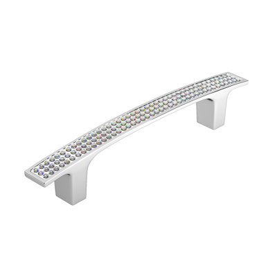 Metal and Crystal 3 3/4" Centre to Centre Bar Pull