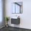 Meuble-lavabo gris 23,6 po Madera-2102757492