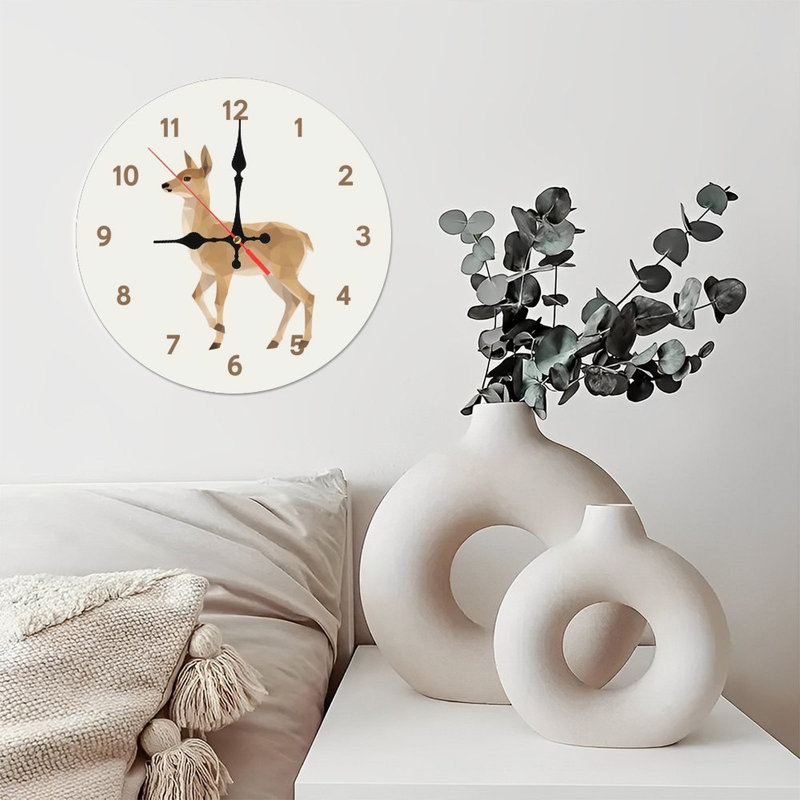 Horloge Polygonal Deer