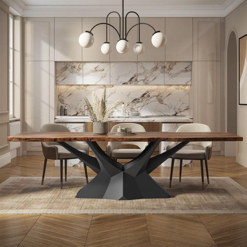 Kruna Metal Dining Table Base, 28"H x 28"L x 20"W