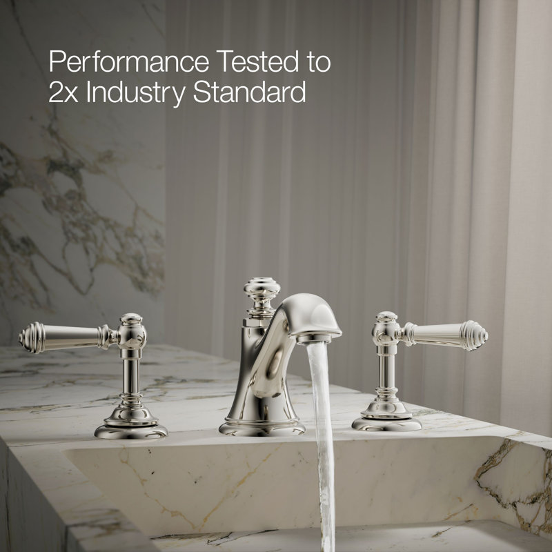 Artifacts® Bathroom Sink Lever Handles, Vibrant Polished Nickel